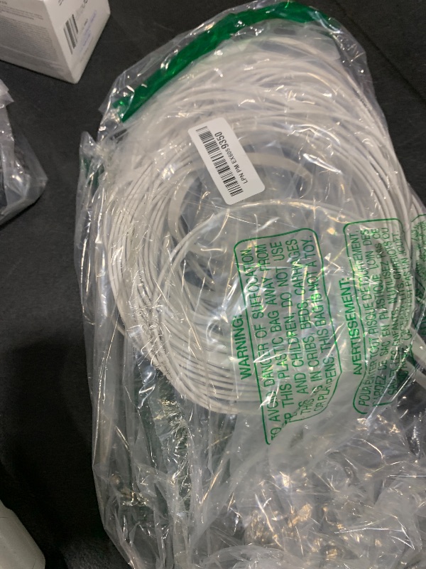 Photo 1 of Jadaol Cat 6 Ethernet Cable 200ft (60.96m), Outdoor & Indoor, 10Gbps Support Cat 8 Cat 7 Network, Long Flat Internet Lan Patch Cord, Cat6 High Speed Weatherproof Cable for Router, Modem, Switch, White