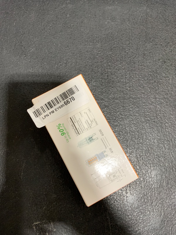 Photo 1 of BAOMING G9 LED Bulb 4W, 40 Watt T4 G9 Base Halogen Equivalent, 2700K Soft Warm White, 120V No-Flicker, Chandelier Lighting Non-Dimmable 450LM (5 Pack)
