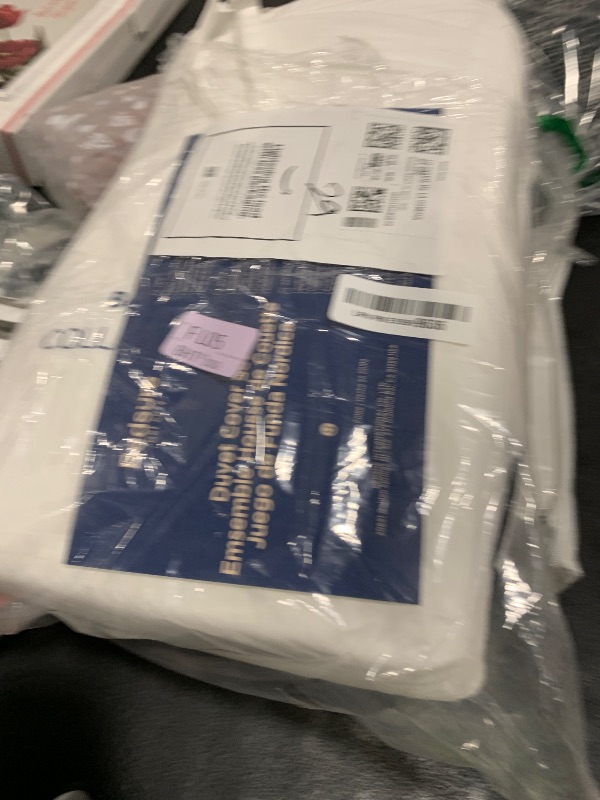 Photo 1 of Bedsure Cotton Duvet Cover Queen - 100% Cotton Waffle Weave Coconut White Duvet Cover Queen Size, GentleSoft™ and Breathable Bedding Set for All Season, 3 Pieces, 90"x90"
