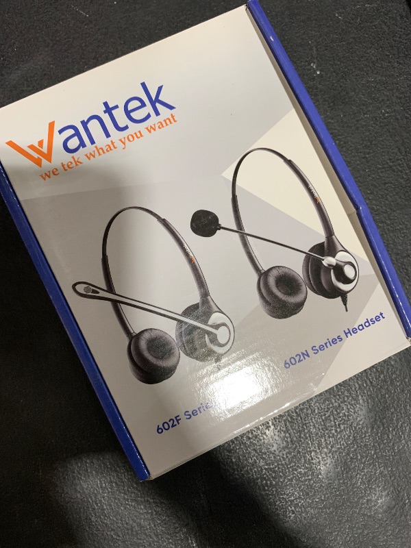 Photo 1 of Wantek Phone Headset with Microphone Noise Cancelling, Telephone Headsets 2.5mm Jack Work for Panasonic AT&T ML17929 Vtech RCA Cisco Uniden Polycom Grandstream Home Office Cordless Phones(F600J25P)