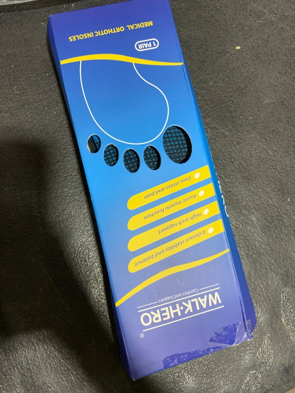 Photo 1 of Inserts Relieve Plantar Fasciitis - Flat Feet Insoles Arch Supports, Orthotic Insoles for Foot Pain Arch Pain Reduce Muscle Fatigue Absorb Shock (Mens 5-5 1/2 | Womens 7-7 1/2)