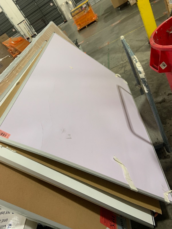 Photo 1 of VIZ-PRO Dry Erase Board/Whiteboard, 72 x 48 Inches, Wall Mounted Board for School Office and Home 6' x 4'