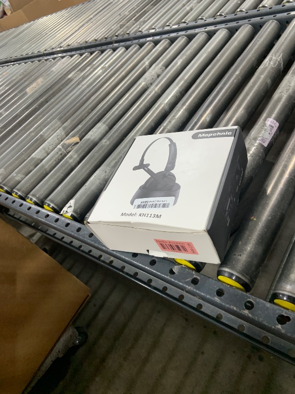 Photo 1 of Mopchnic Bluetooth Headset, Wireless Headphone with AI Noise-Canceling Microphone for Computer, On Ear Bluetooth Headset with USB Dongle for Office Call Center Skype Zoom Meeting Online Class (Black)