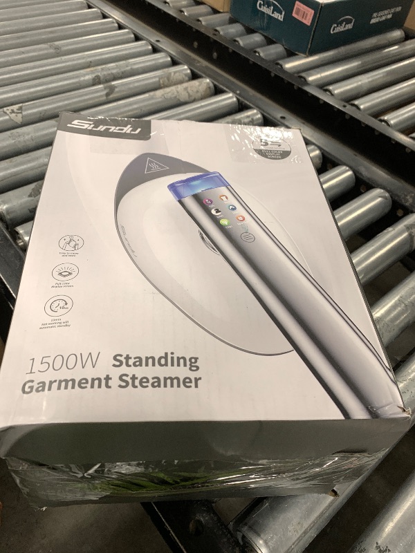 Photo 1 of Sundu 1500W Steamer for Clothes, 2-in-1 Vertical & Flat Iron Clothes Steamer, 6 Professional Steam Modes, 800mL Tank, 30s Fast Heat-Up, Auto Shut-Off (10min), Portable Handle, Standing Design, White