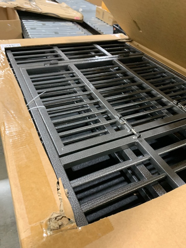 Photo 1 of TCMOT Dog Crate with Removable Tray, 37/42/46 Inch Indestructible and Escape Proof Steel Dog Cage Kennel for High Anxiety Dogs, Heavy Duty Dog Crate with Wheels, Double Door, Extra Large XL XXL