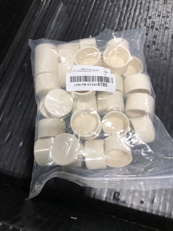 Photo 1 of Coshar 30Pcs PVC Pipe End Cap White 1-1/4" Plug Adapter Plug Socket Fittings for Build PVC Furniture DIY Garden Shelf for 1-1/4" Outer Diameter Pipe