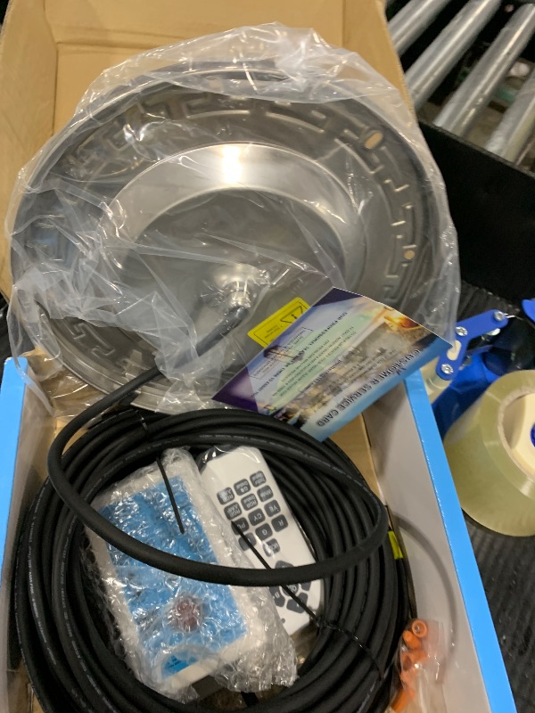 Photo 1 of CESAILT Pool Lights for Inground Pool, 10 Inch 12V LED Underwater Light, 60W with 50 Feet Cord Fits 10" Wet Niches