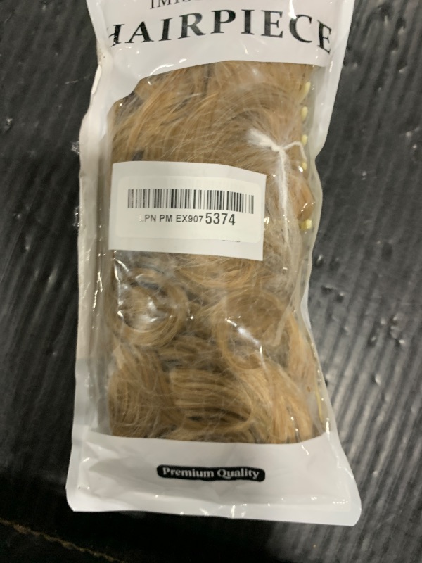 Photo 1 of IMISSU Messy Curly Hair Short Claw Ponytail Hair Extensions Pony Tail Clip in Hairpieces (Honey Blonde)
