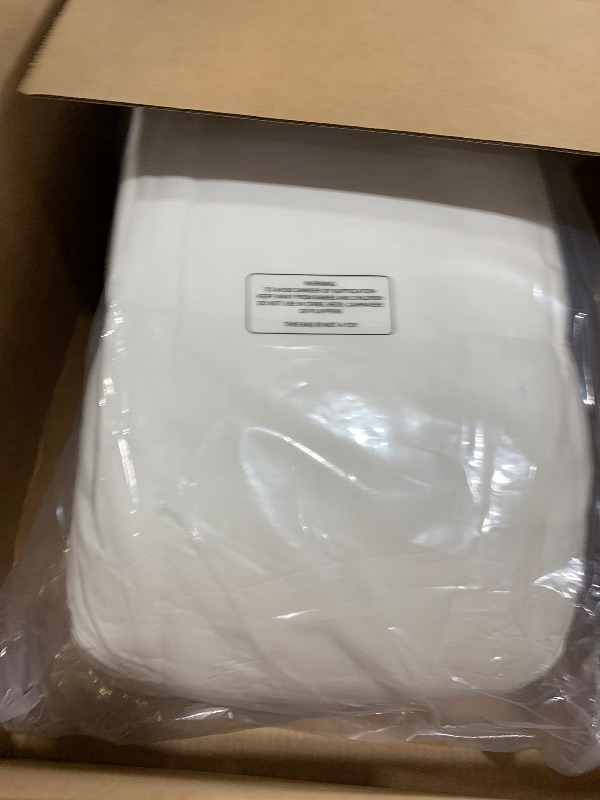 Photo 1 of KUSNUG 100% Organic Cotton Feather & Down Fibers Comforter California King, All-Season Hotel-Style Hypoallergenic Duvet Insert, Ivory White 104x96 Inch