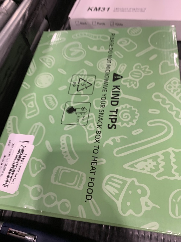 Photo 1 of Snackle Box Container, Dishwasher Safety - Divided Serving Tray with Lid and Handle, Charcuterie Board for Portable Snack Platters - Clear Organizer for Fruits Snacks,Perfect for Road Travel