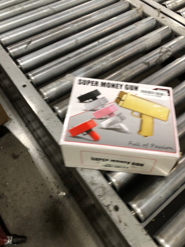 Photo 1 of Sopu Make it Rain Money Gun Paper Playing Spary Prop Cash Gun Party Supplies (Metallic Gold)