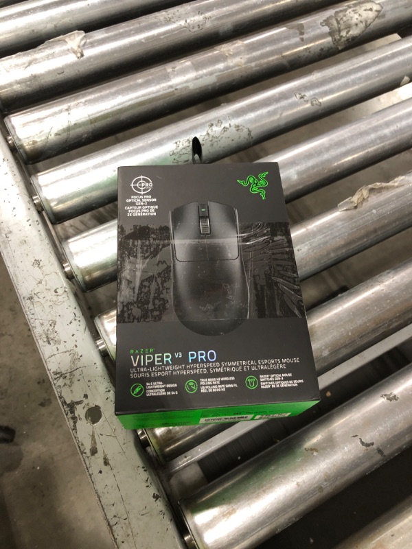 Photo 1 of Razer Viper V3 Pro Wireless Esports Gaming Mouse: Symmetrical - 54g Lightweight - 8K Polling - 35K DPI Optical Sensor - Gen3 Optical Switches - 8 Programmable Buttons - 95 Hr Battery - Black