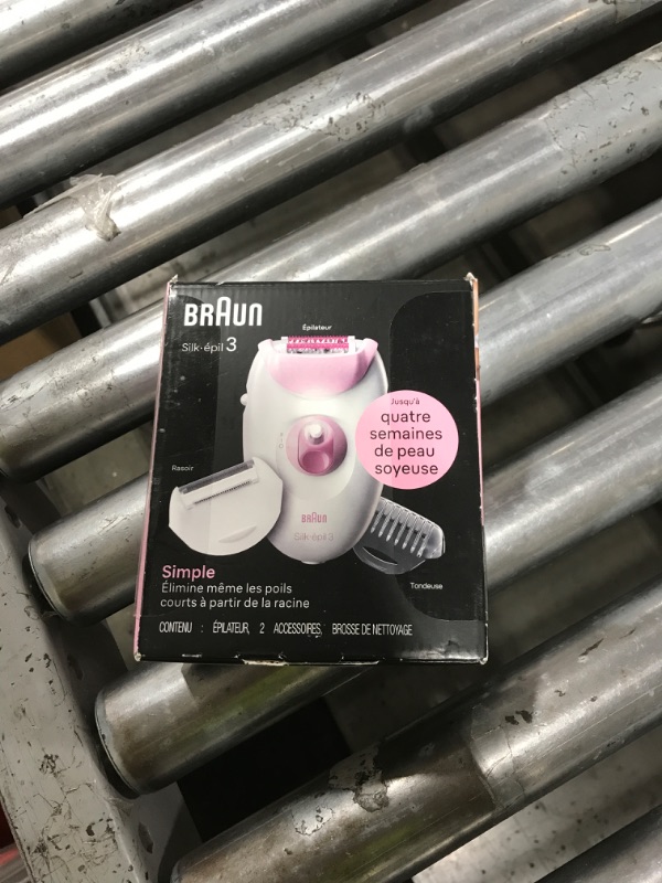 Photo 1 of Braun Epilator Silk-epil 3 3-270, Hair Removal Device, Epilator for Women, Shaver & Trimmer, Hair Removal