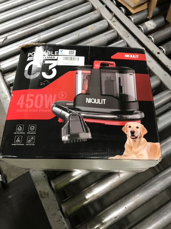 Photo 1 of Portable Spot Cleaner Machine for Carpet and Upholstery, 15Kpa Powerful Suction for Pet Stain, Couche & Car, with Dual BrushHeads & Self-Cleaning System, Spot Cleaner for Area Rug, Stair and Furniture