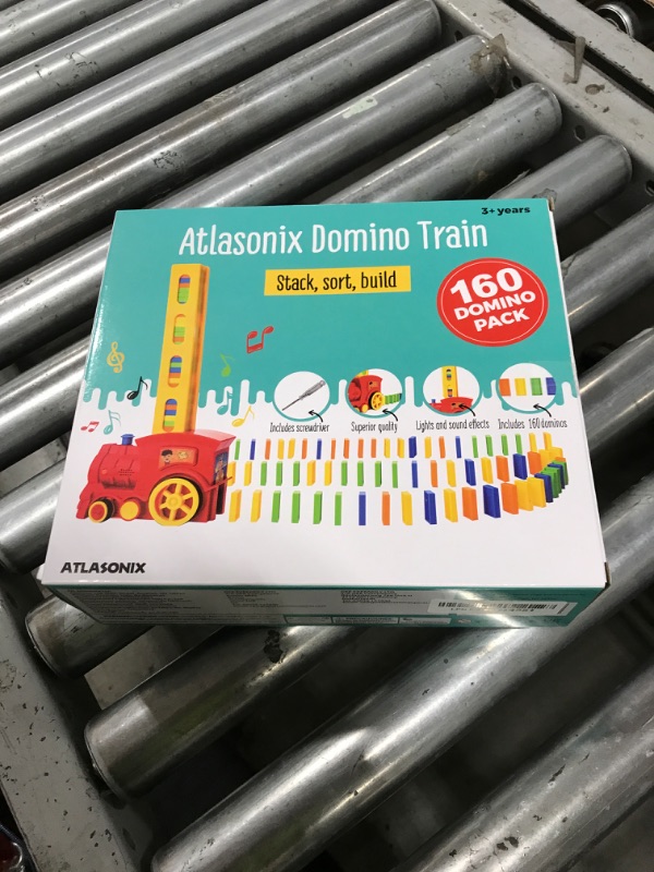 Photo 1 of Domino Train - Domino Train for Kids, Dominos Trains Toys, Kids Dominos Set 300/220/160 Pcs, Automatic Set, Montessori Educational, Toys for Autistic Kid Ages 3-5, 160