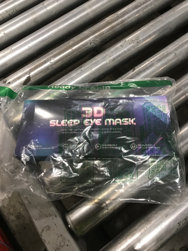 Photo 1 of 3D Sleep Eye Mask with Removeable Cover for Women Men, Peek-a-Boo Sleeping Mask with Blackout Strip to Allow Some Light in, Eye Cover for Lash Extensions, Blindfold with Adjustable Strap, Inkiness
