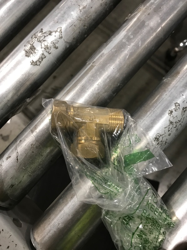 Photo 1 of uxcell Brass Tee Swivel Pipe Fitting, G3/4" (Female x Female x Male) 3 Way T-Connector Fitting Coupler for Air Conditioner Refrigeration Plumbing, 1pcs
