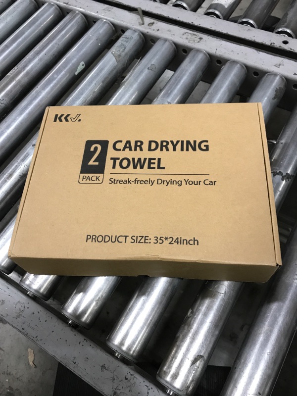Photo 1 of KKV 2-Pack Microfiber Towels (35"x 24") Extra Large Ultra Absorbent Drying Towel for Cars and Trucks, Without Streaks, Scratches, or Water Spots