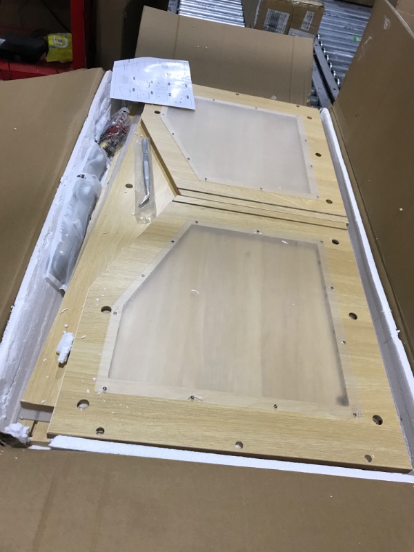 Photo 1 of 67 Gallon Reptile Tank, Wooden Bearded Dragon Terrarium Tank with Top Ventilation, Large Reptile Enclosure for Snake, Lizard, and Leopard Gecko, Includes Feeding Tongs, 40" L x 20" W x 20" H