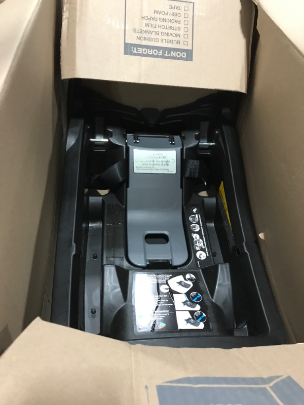 Photo 1 of Evenflo LiteMax Infant Car Seat Base, Easy to Install, Versatile and Convenient, Meets All Federal Safety Standards, Durable Construction, Compatible with All LiteMax Infant Seats, Black