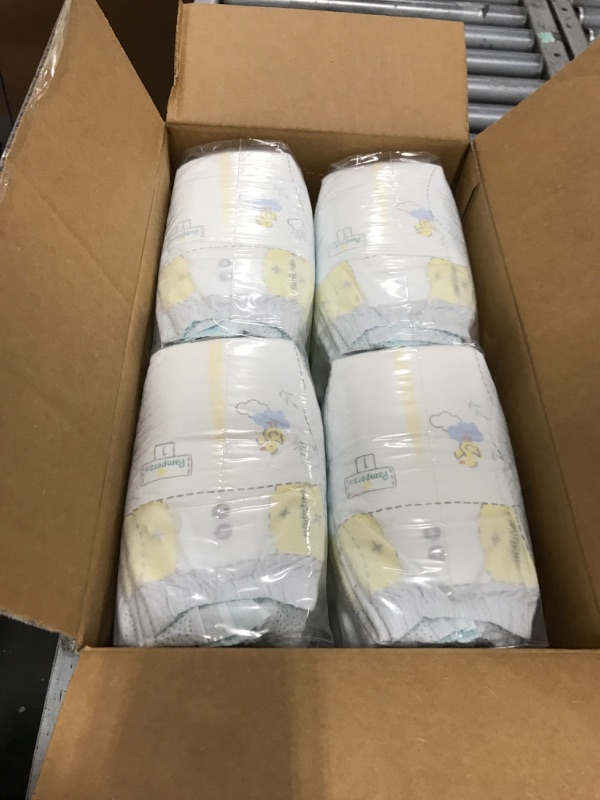 Photo 1 of Pampers Baby Diapers - Swaddlers - Size 1, 96 Count, Ultra Absorbent Disposable Infant Diaper