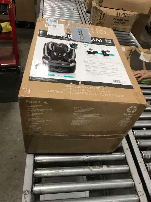 Photo 1 of Evenflo Revolve360 Slim 2-in-1 Rotational Car Seat with Quick Clean Cover (Sutton Purple)