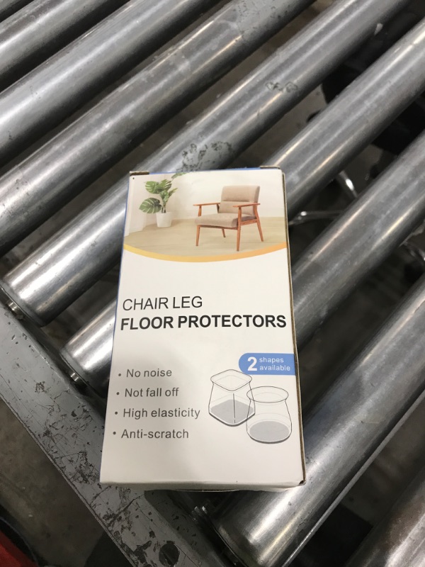 Photo 1 of BUMACO 40Pcs Chair Leg Floor Protectors Chair Leg Protectors for Hardwood Floors Silicone Pads Covers to Protect Floors Clear Universal S (15/16" to 1-5/16")