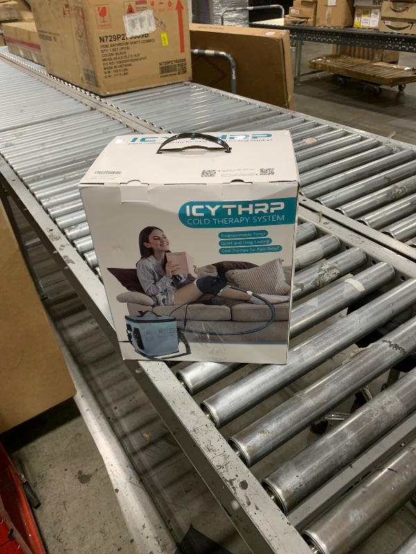 Photo 1 of ICYTHRP Cold Therapy Machine with Programmable Timer, Portable Ice Machine for Knee After Surgery, Knee Replacement Recovery System for Pain Relief with Compression Pad