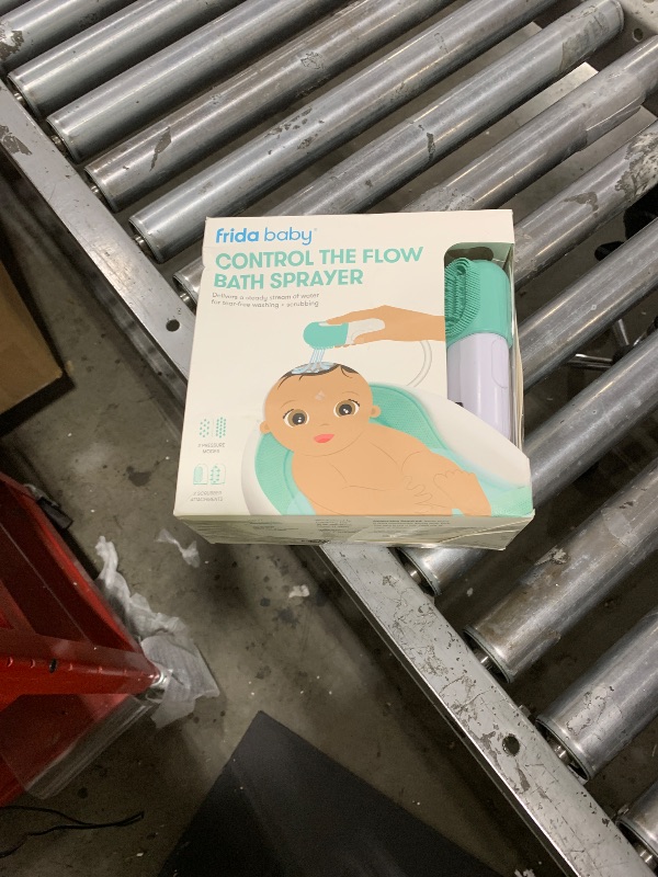 Photo 1 of Frida Baby Control The Flow Bathtub Sprayer Attachment for Baby Bathtub, Shower Head with Scalp Massager, Control Waterflow with 2 Pressure Modes