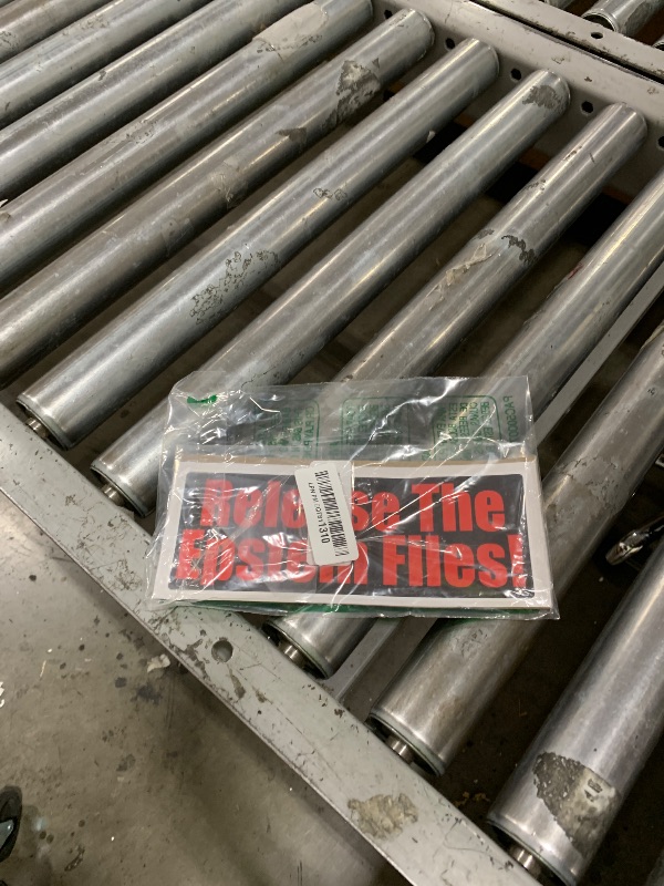 Photo 1 of Release The Epstein Files - Political Bumper Sticker or Car Magnet - 8x3 Inches, Vinyl, Weather Proof (1, Vinyl)
