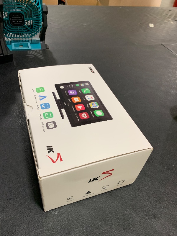 Photo 1 of IK5 9" Wireless Apple CarPlay & Android Auto Screen, Portable Car Stereo with 4K Dash Cam & 1080p Backup Camera, Add CarPlay to Any Vehicle, Touchscreen, GPS, Mirror Link