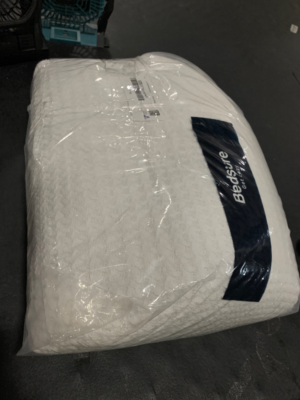 Photo 1 of Bedsure Gentlesoft 100% Cotton Blanket King Size for Bed - Breathable and Soft, Waffle Weave Blanket for Summer, Thick Cozy Fall Blankets for Women Gift, White, 104x90 inches