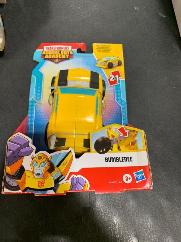 Photo 1 of Transformers Rescue Bots Academy Bumblebee Converting Toy Robot, Playskool Heroes 6-Inch Collectible Action Figure Toy for Kids Ages 3 and Up (Amazon Exclusive)