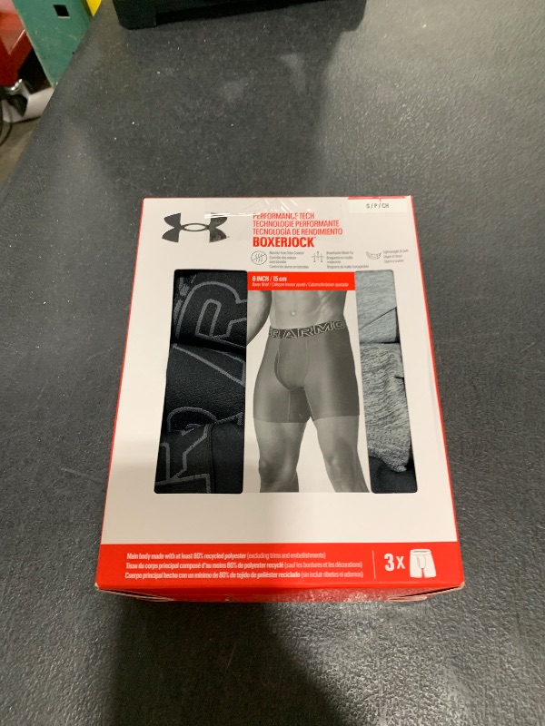 Photo 1 of Under Armour Men's Multi-Pack Standard Tech Boxer Brief, 6" Inseam, All-Day Comfort & Ultra-Soft S 