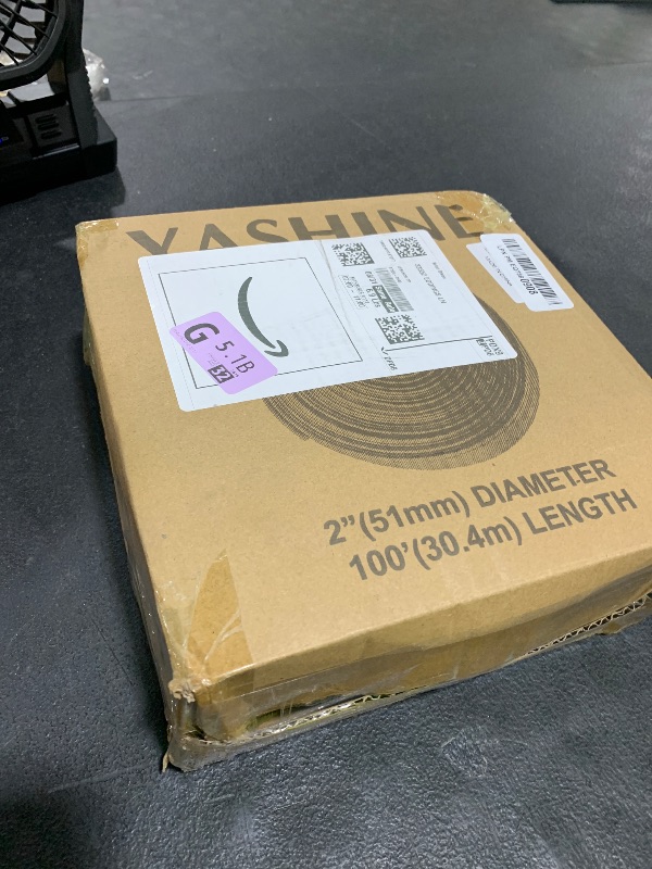 Photo 1 of YASHINE PVC Drain HOSE 2"*100ft, Pool Backwash Hose, Heavy Duty Reinforced Blue PVC Lay Flat Water, For Swimming Drain Pools and Clean Filters, with 2 Clamp