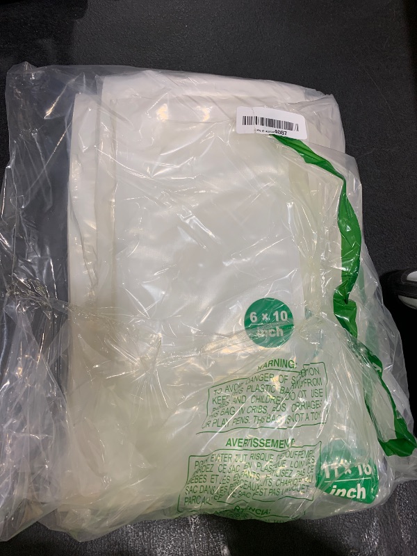 Photo 1 of Syntus Vacuum Sealer Bags, 150 Gallon 11" x 16" and Quart 8" x 12" and Pint 6" x 10" Commercial Grade PreCut Bag, BPA Free Food Vac Bags for Storage, Meal Prep or Sous Vide