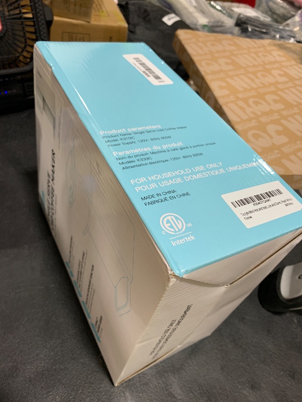 Photo 1 of Tastyle Mini Hot and Iced Coffee Maker Single Serve, for K Cup and Ground, 6 to 14 Oz Brew Sizes, with Recipe Book, for Home, Travel, RV, Office and Dorm, Pearl White