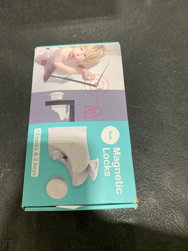 Photo 1 of Skyla Homes Magnetic Cabinet Locks Baby Proofing Child Safety - The Safest Quickest and Easiest Multi-Purpose 3M Adhesive Child Proof Latches, No Screws or Tools Needed (12 Pack)