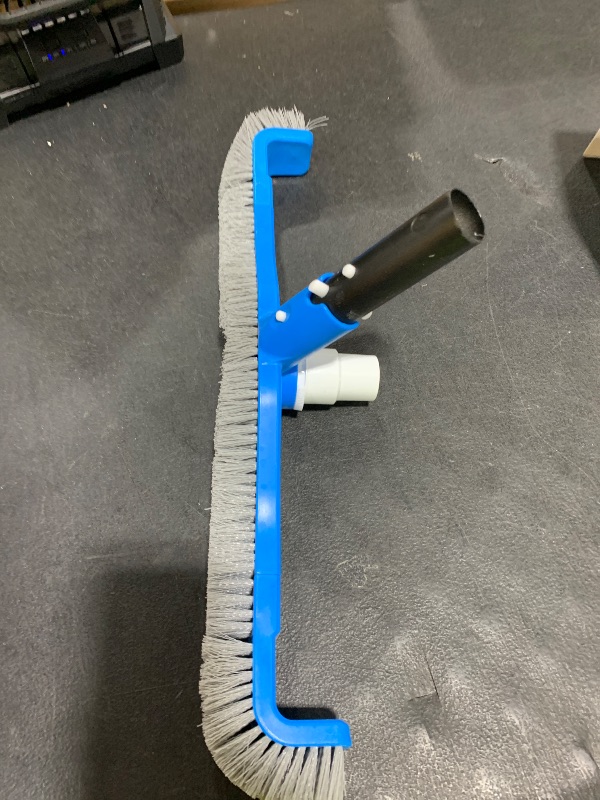 Photo 1 of (2025 Upgraded) 20" 2 in 1 Pool Brush Vacuum Head with Swivel Hose Connection & Sturdy Nylon Bristles for Heavy Duty Inground & Above- Ground Pool Cleaning - Connecting 1-1/4" or 1-1/2" Hose (No Pole)