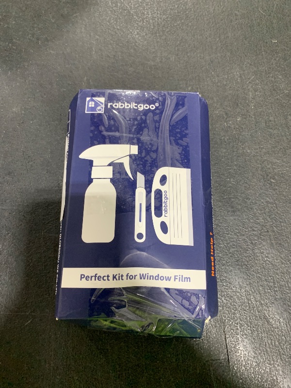 Photo 1 of rabbitgoo Window Tint Kit, 3 Pcs Window Privacy Film Installation Tools Set, Includes Suede Squeegee, Utility Knife & 120ml Adjustable Spray Bottle for Car Tints, Privacy Film, Wallpaper Application
