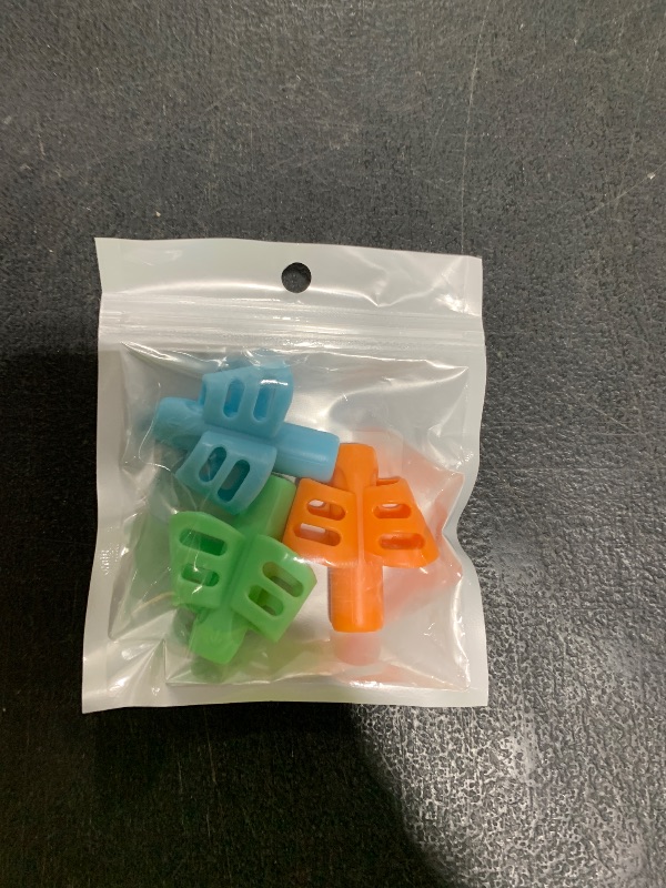 Photo 1 of JuneLsy Pencil Grips for Kids Handwriting Pencil gripper Pencil Holder Posture Correction Training Writing AIDS for preschooler Kids toddler Children Special Needs (3 PCS)