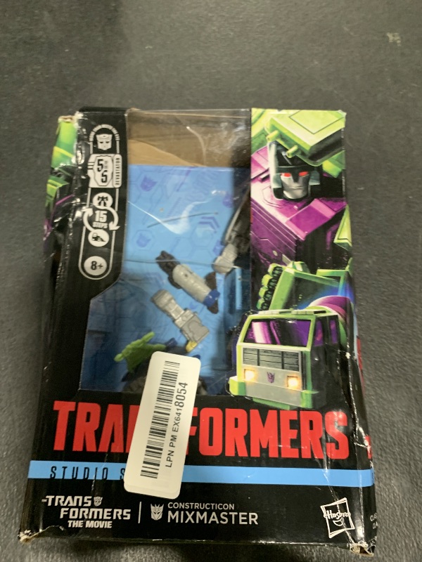 Photo 1 of Transformers Studio Series Voyager Class The The Movie Constructicon Mixmaster, 5.5-inch Converting Action Figure, Robot Toys for Ages 8+