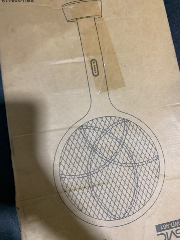 Photo 1 of YISSVIC Electric Fly Swatter Bug Zapper Racket Dual Modes Mosquito Killer with Purple Mosquito Light Rechargeable for Indoor Home Office Backyard Patio Camping