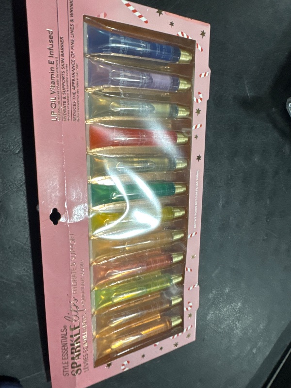 Photo 1 of EXPRESSIONS 12pc Sparkle Lips Lip Oils - Vitamin E Infused Lip Gloss, Lip Oil Collection | Hydrating Lip Care, Safe and Non-Toxic Lip Gloss Gift Set
