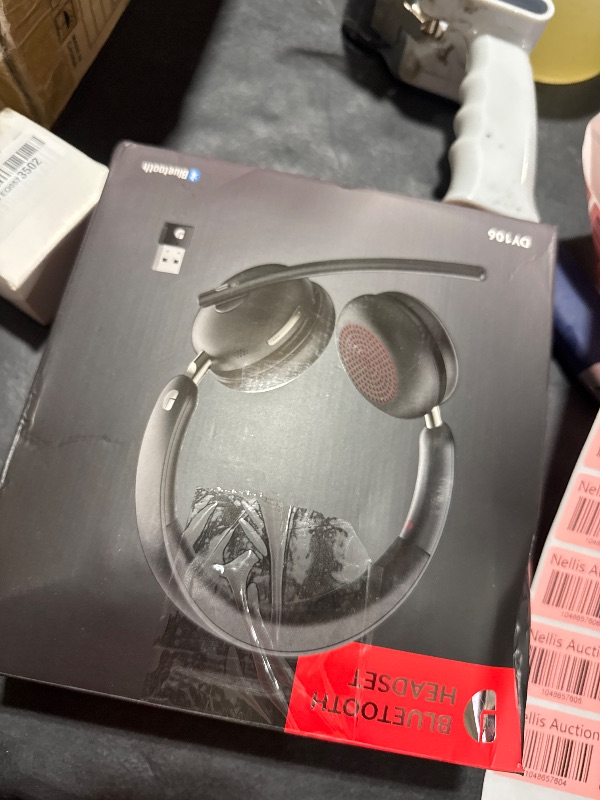 Photo 1 of Dytole Bluetooth 5.3 Headset, Wireless Headset with Mic for Work (AI Noise Cancelling), Wireless Headphones with Mic & USB Dongle, 65H & Mute Function, Fit for PC/Call Center/Computer/Laptop/Teams