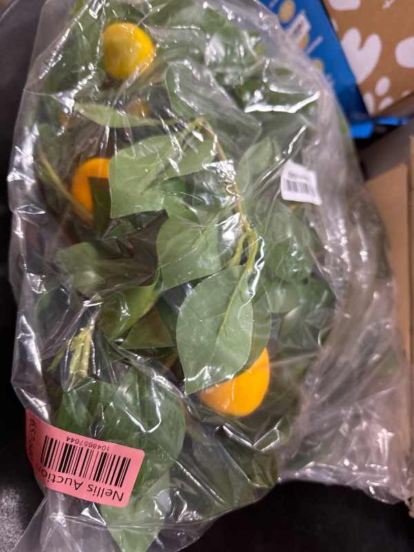 Photo 1 of Dallisten 3 Strands Lemon Artificial Vines, 71" Lemon Silk Vine Garland with Green Leaves, Fake Hanging Plants Greenery Decor for Home, Bedroom, Wall, Party, Wedding Decoration