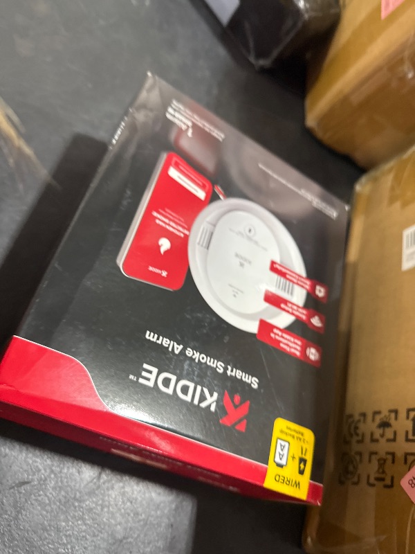Photo 1 of Kidde Hardwired Kidde App Enabled Smart Smoke Detector with AA Backup Battery, Interconnected Alarm