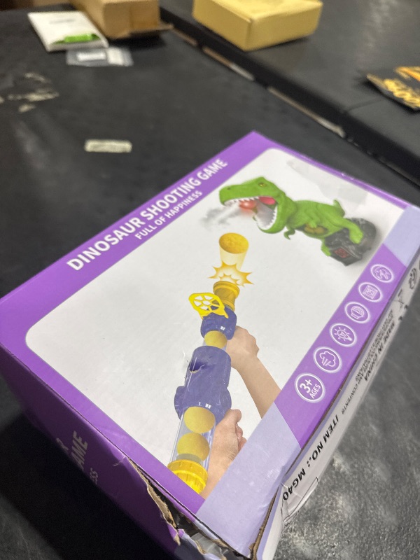 Photo 1 of NIPLOOOW Moveable Dinosaur Shooting Toys for Kids 3-8 Years, Movable Shooting Target Toy with Air Pump Guns, Interactive Competition Game Gift for Boys and Girls Ages 3 4 5 6 7 8 Years Old