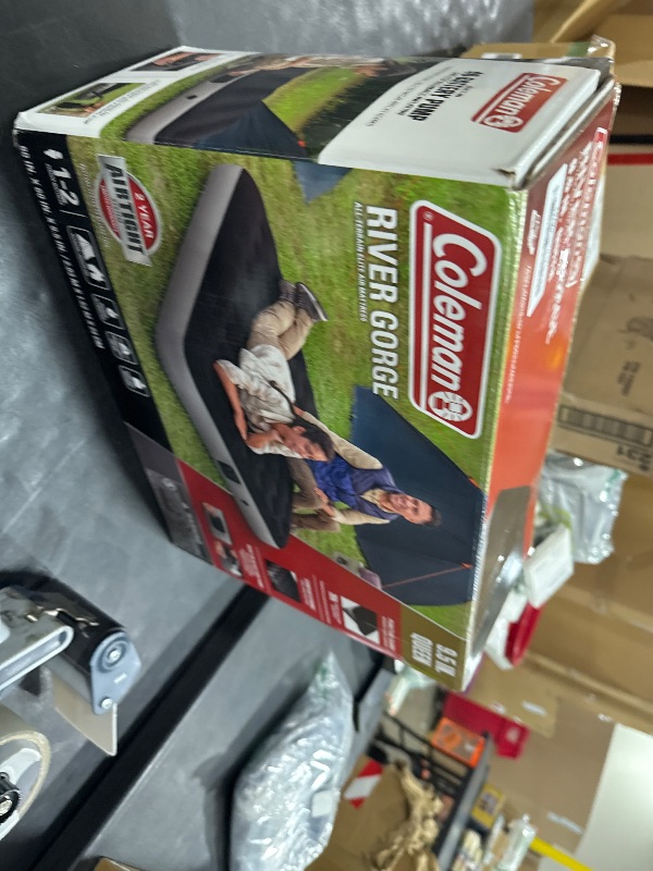 Photo 1 of Coleman: River Gorge: 9.5" Queen Airbed - Built-in Battery Air Pump, Inflatable Mattress, Puncture Guard, Durable Design, All Terrain, Indoor-Outdoor