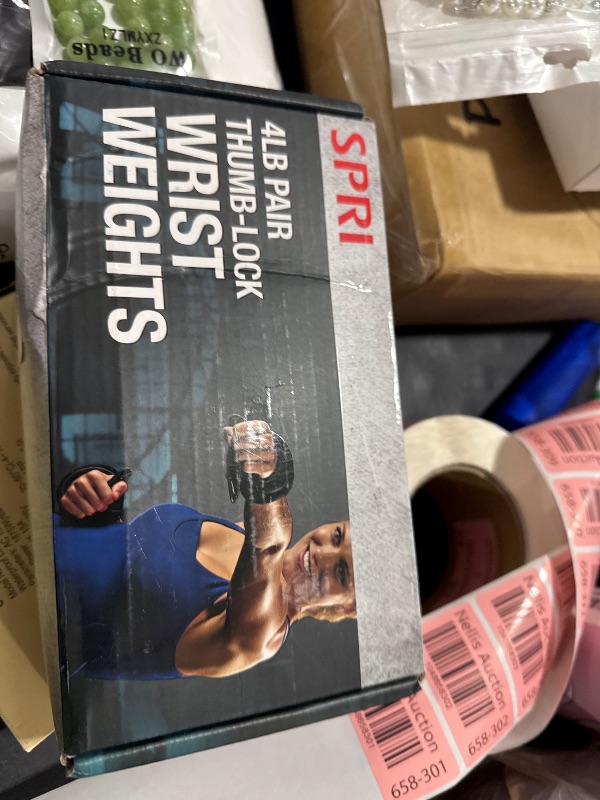 Photo 1 of SPRI Thumblock Wrist Weights - Arm Weights Set for Women and Men - Upper Body Conditioning and Endurance Tool - for Home Gym and Fitness Classes - One Size Fits Most - 4lb Set (2lb Each)